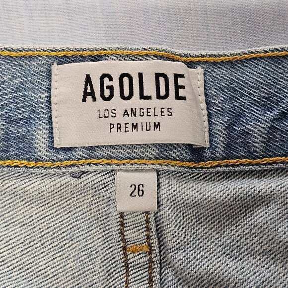 AGOLDE Parker Vintage Cutoff Shorts Women Size 26 Swapmeet - Picture 4 of 15